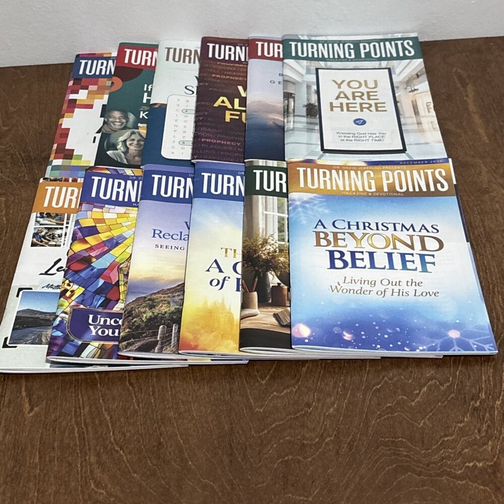 12 issues TURNING POINTS Dr. David Jeremiah 2025 Complete Magazine‎ devotional